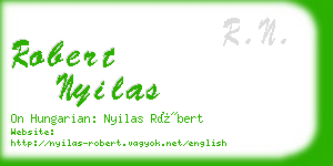 robert nyilas business card